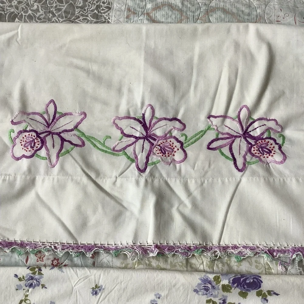 Vintage Pillow Cases Floral
